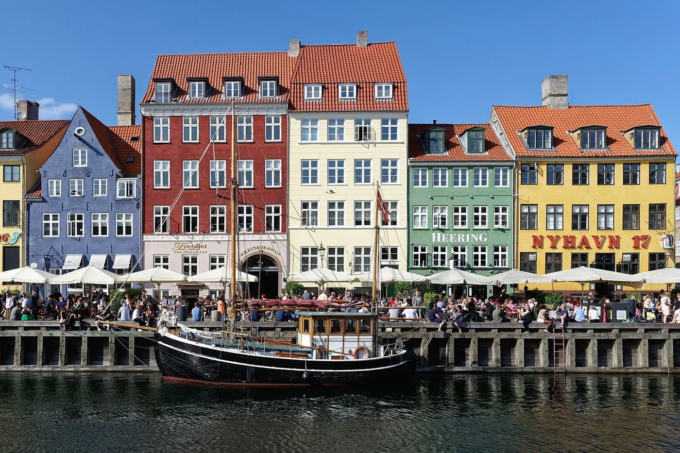 Vue lumineuse de Copenhague