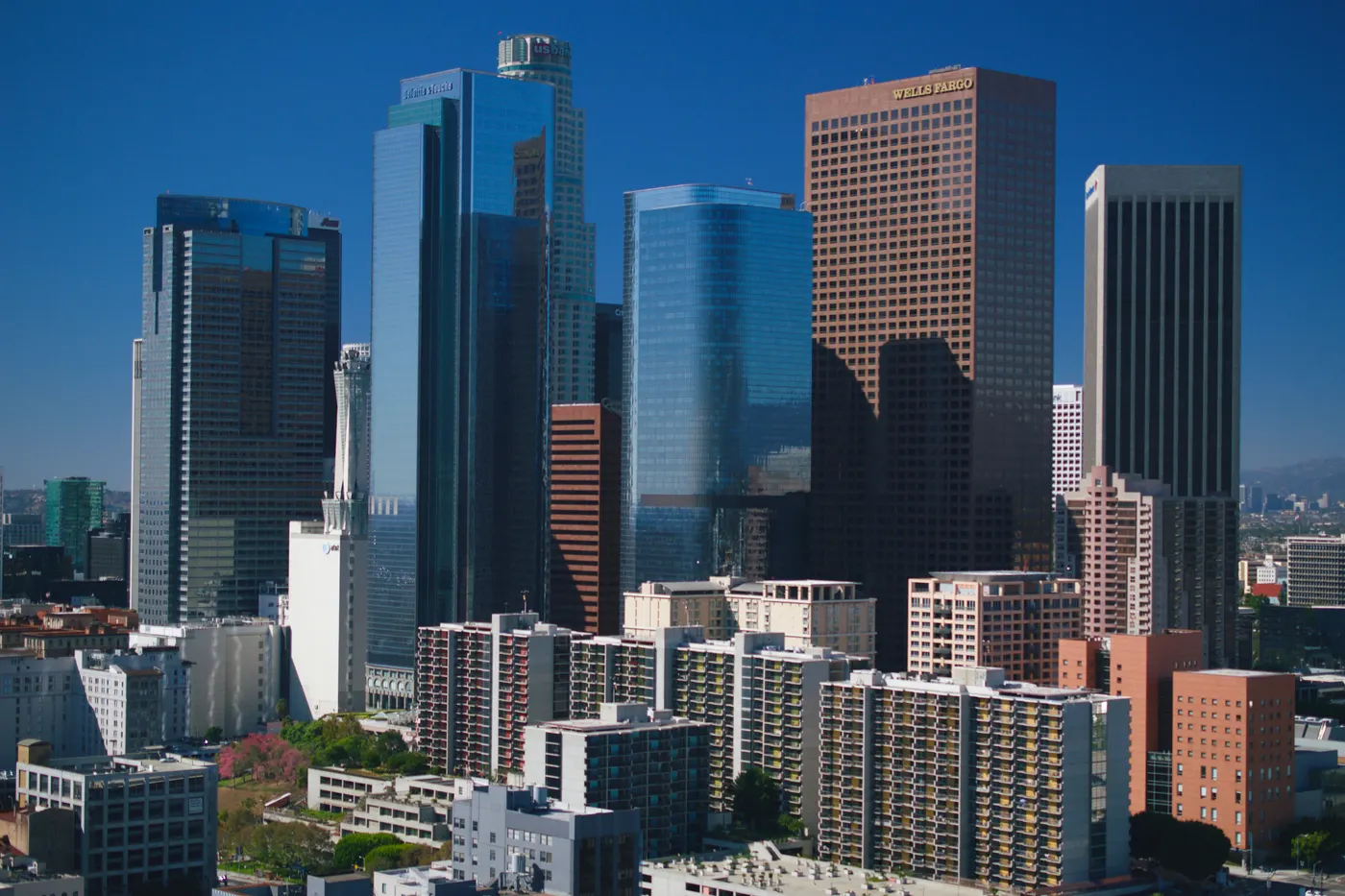 Vue lumineuse de Los Angeles
