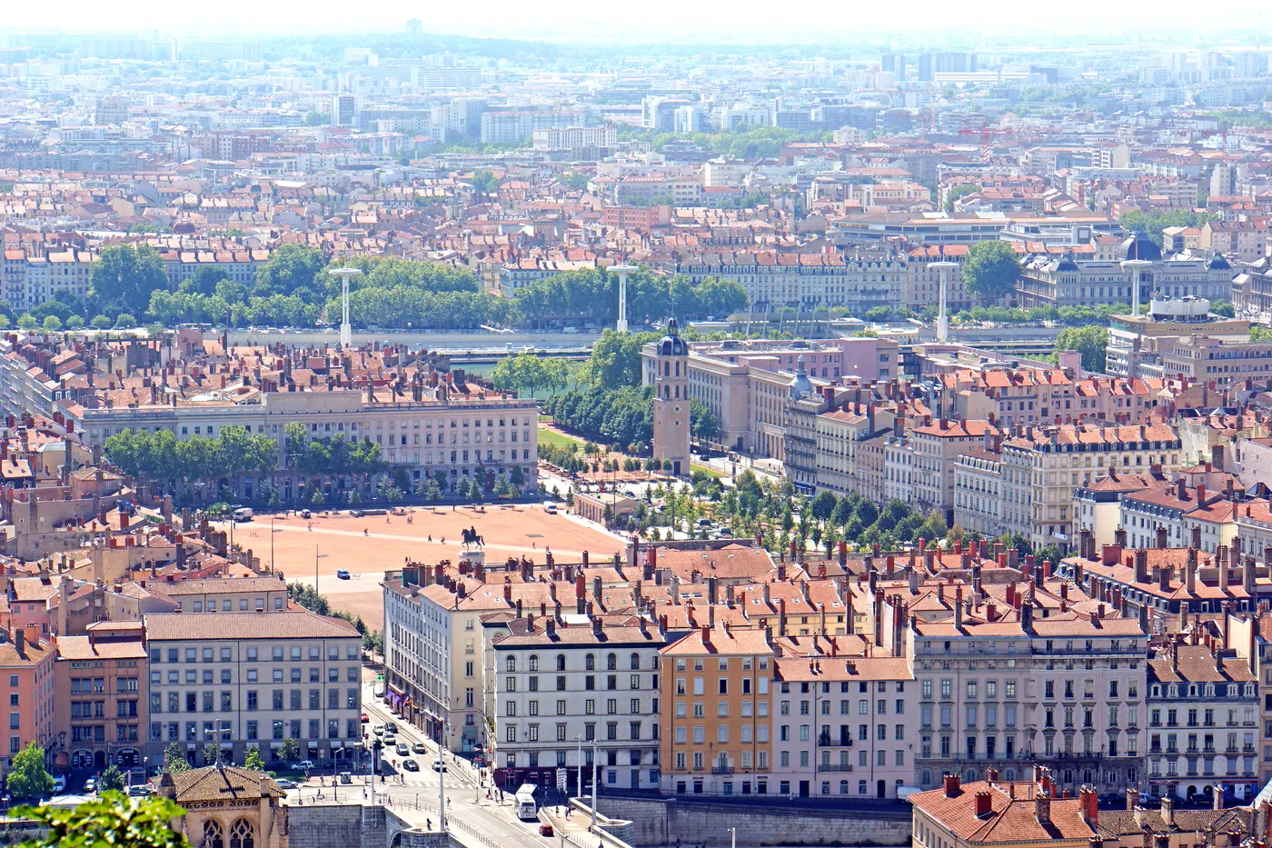 Vue lumineuse de Lyon
