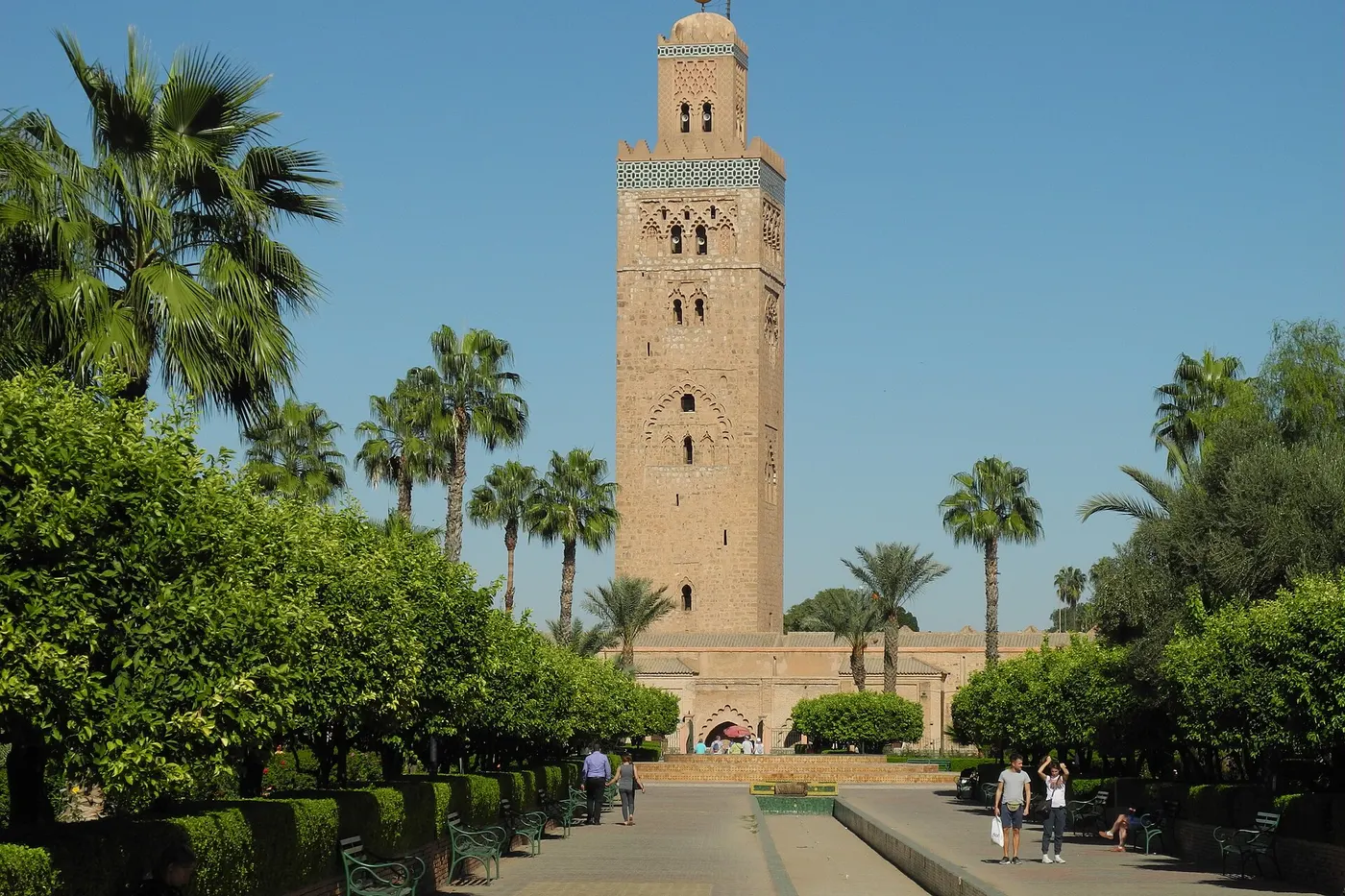 Vue lumineuse de Marrakech