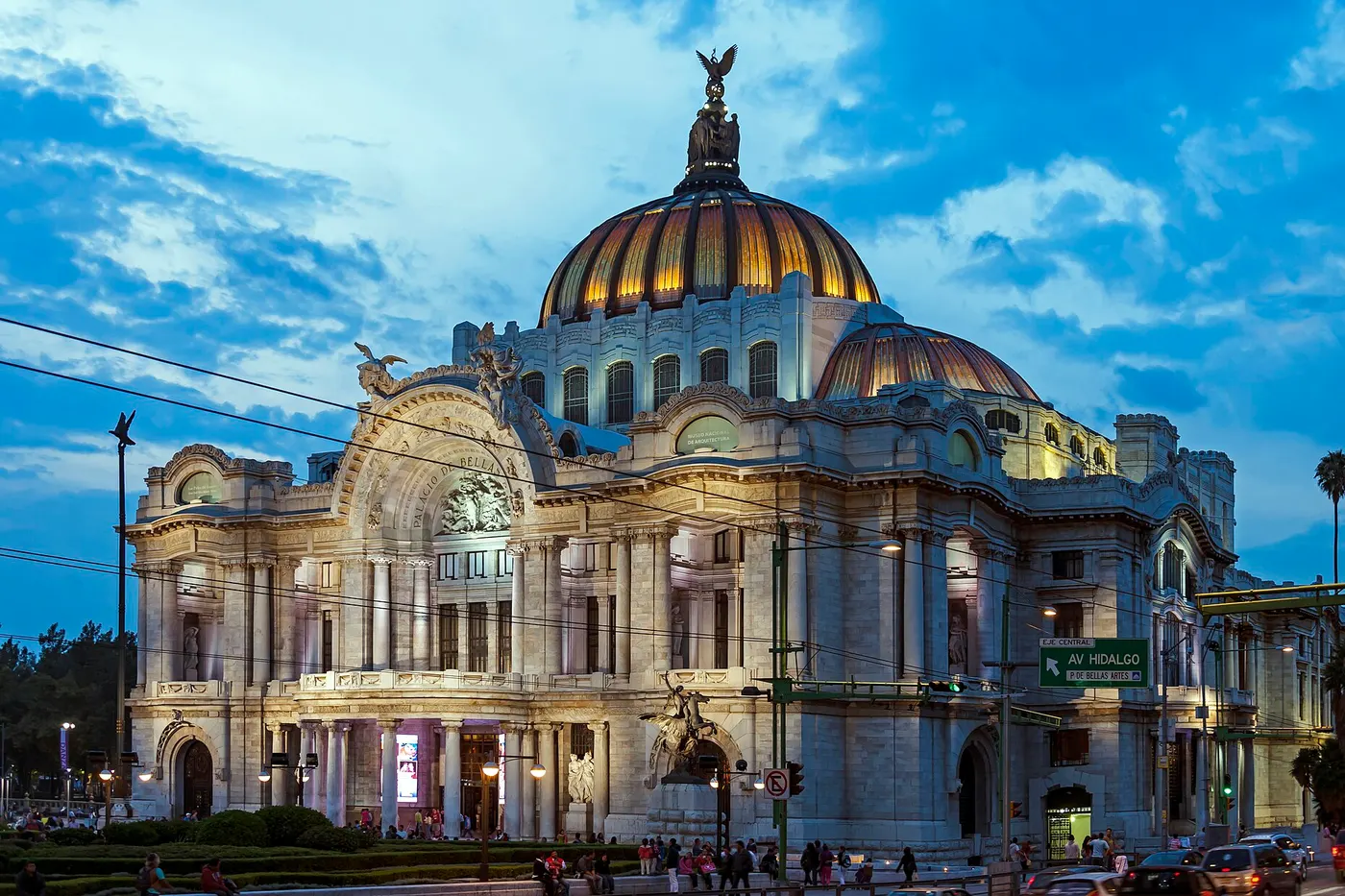 Vue lumineuse de Mexico