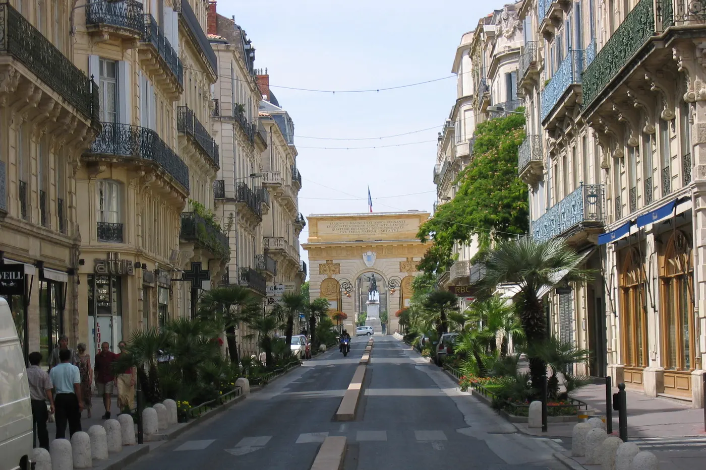 Vue lumineuse de Montpellier