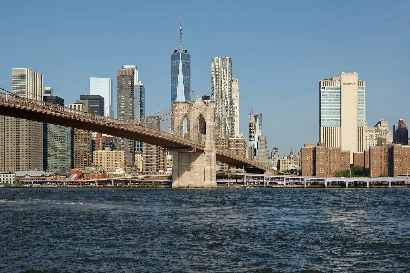 Vue lumineuse de New York