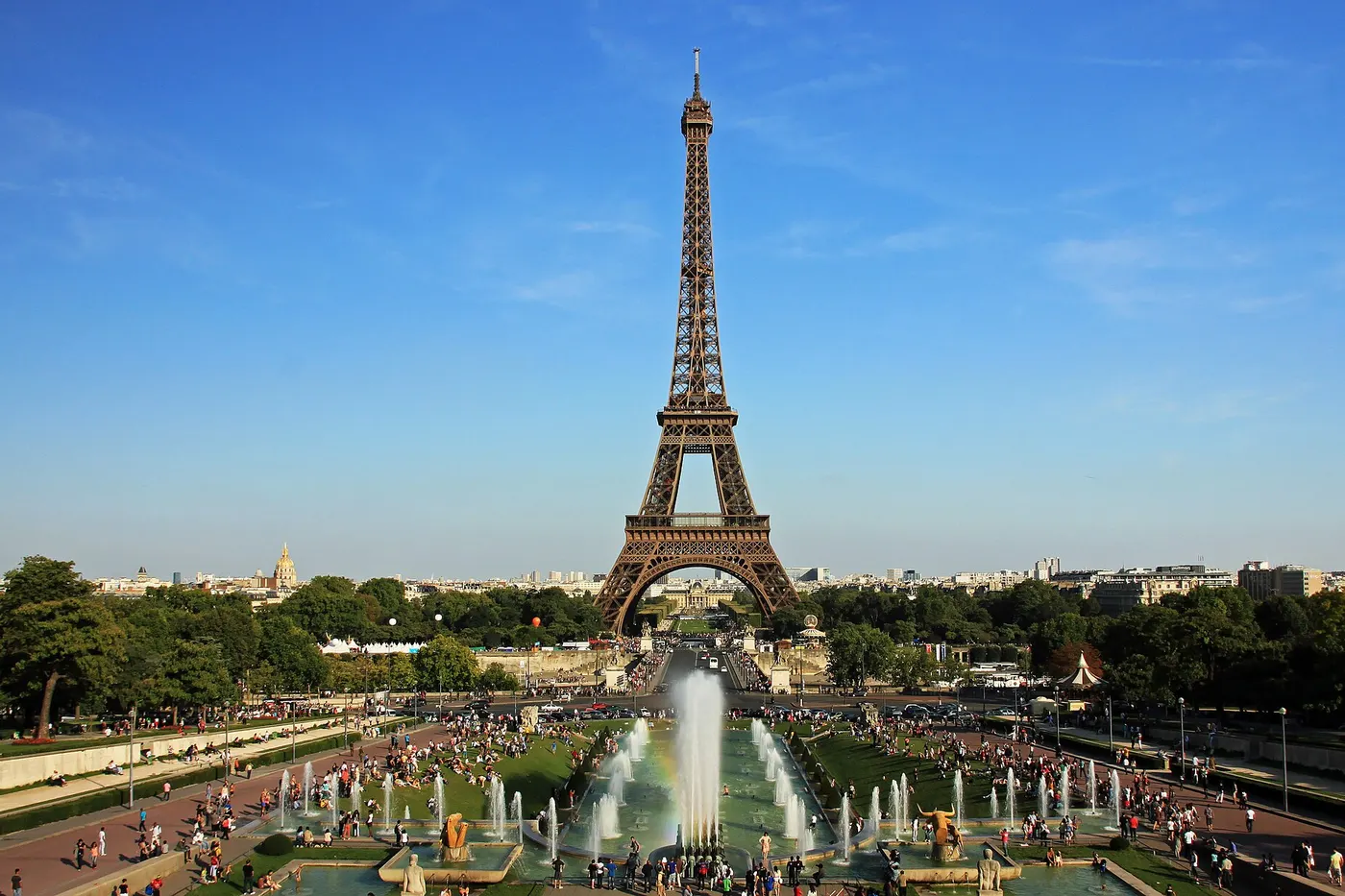 Vue lumineuse de Paris
