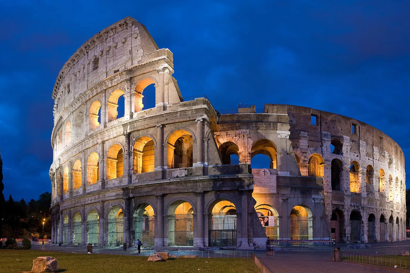 Vue lumineuse de Rome